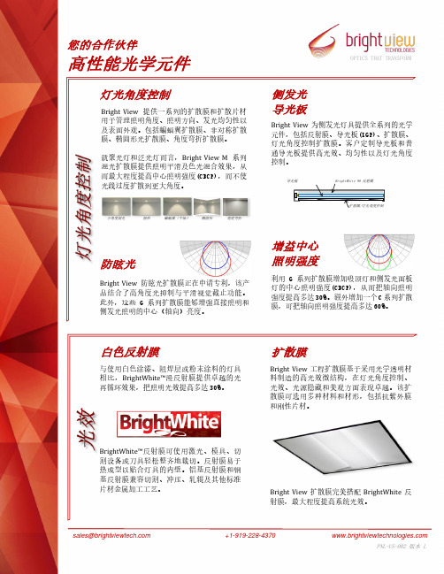 Bright View Technology 产品简介