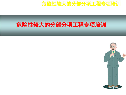 危险性较大的分部分项工程全过程专项培训PPT精选文档
