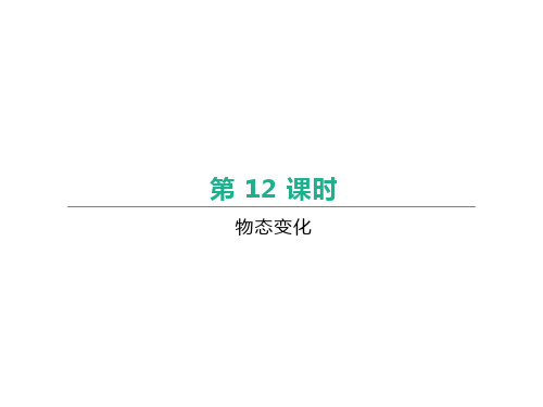 江西中考物理一轮复习第12课时物态变化课件