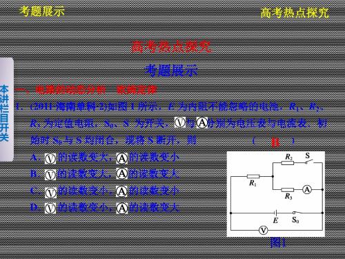 2013届高考物理一轮复习课件第八章热点