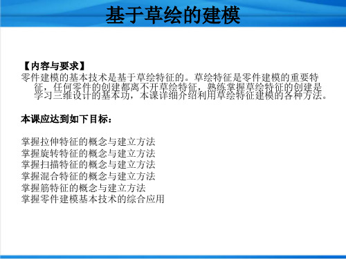 ProENGINEER Wildfire 5.0基于草绘的建模详解