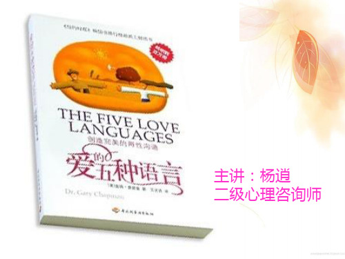 爱的五种语言之精心