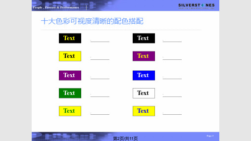 颜色搭配及文字规则技巧