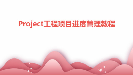 Project工程项目进度管理教程