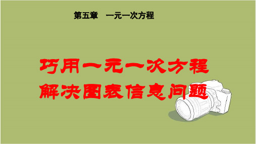 七年级数学上册巧用一元一次方程解决图表信息问题1