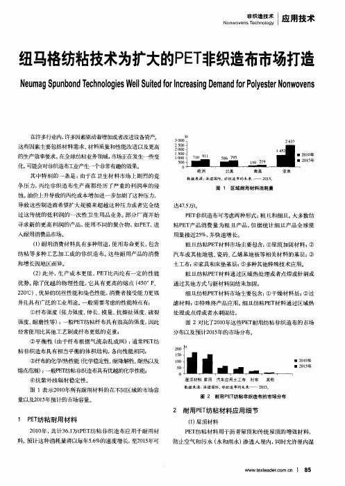 纽马格纺粘技术为扩大的PET非织造布市场打造