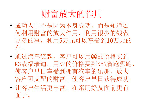 汽车推荐贷款话术--经典话术-业务推广-在线文档投稿赚钱网