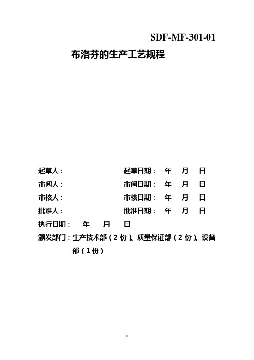 布洛芬的生产工艺规程2