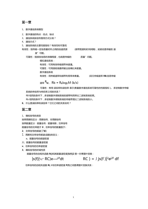 通信原理作业资料