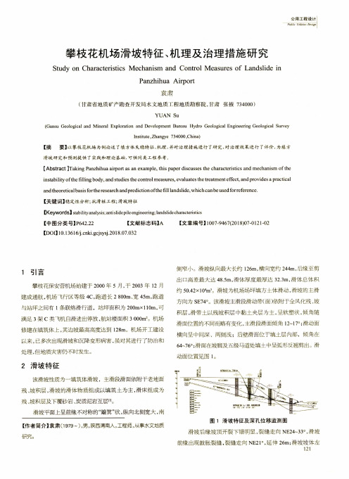 攀枝花机场滑坡特征、机理及治理措施研究