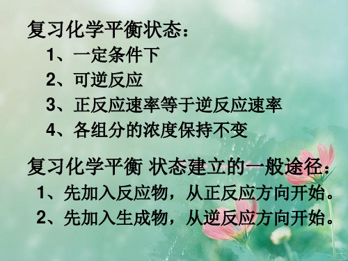 平衡等效平衡PPT教学课件