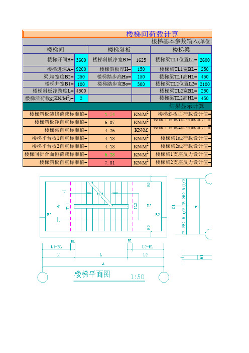 楼梯间荷载计算