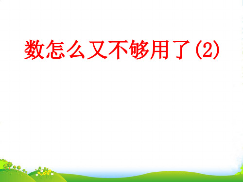 北师大版八年级数学上册《数怎么又不够用了》课件