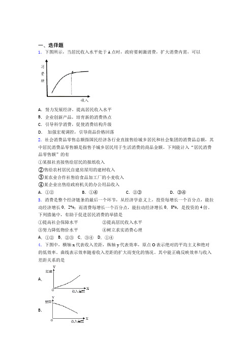 (易错题精选)最新时事政治—如何提高家庭消费水平的技巧及练习题附解析