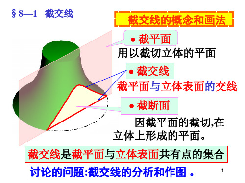 机械制图第八章-截交线的画法