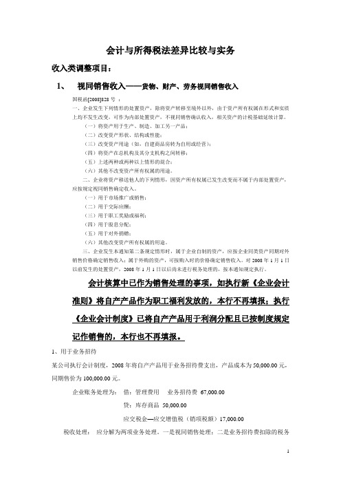 会—会计与所得税法差异比较与实务