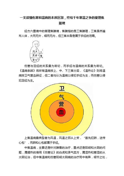 一文读懂伤寒和温病的本质区别，终结千年寒温之争的燮理焦腠境