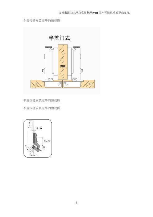 铰链安装示意图