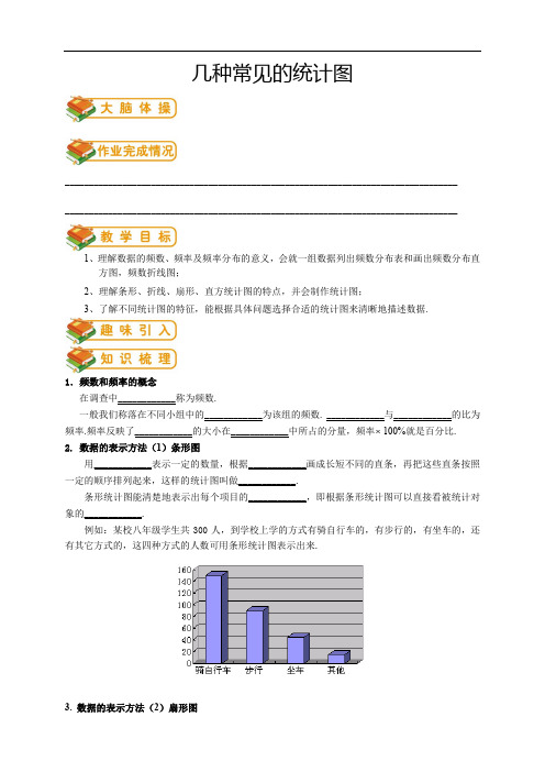 初中数学同步讲义 8年级 第27讲：几种常见的统计图(学生版)  -