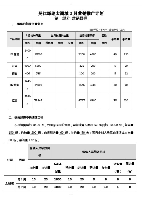 绿地太湖城-营销推广方案