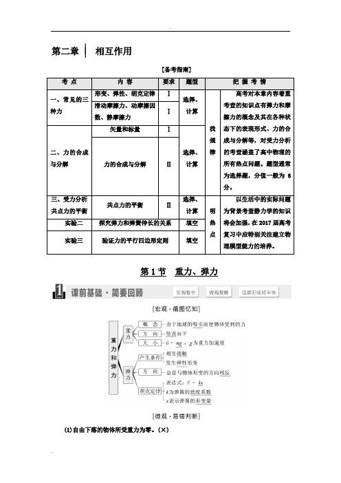 高三一轮复习2相互作用