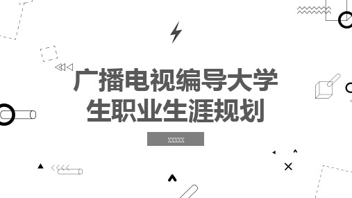 广播电视编导大学生职业生涯规划