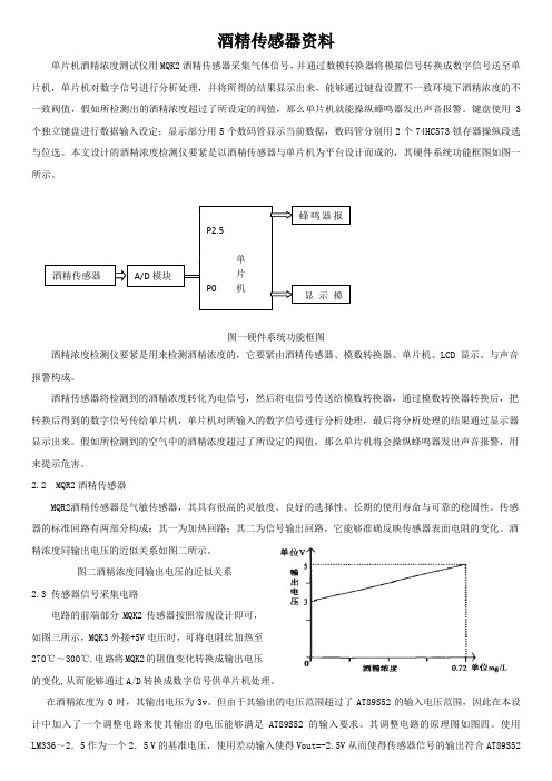 酒精传感器资料