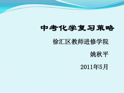 中考化学复习策略