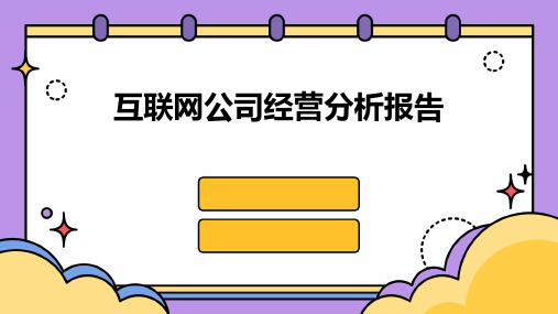 互联网公司经营分析报告