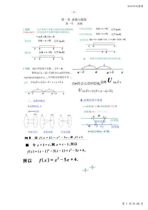 《高等数学》笔记-知识归纳整理