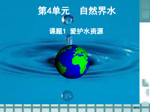 课题1爱护水资源市公开课金奖市赛课一等奖课件