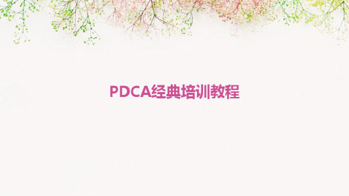 PDCA经典培训教程