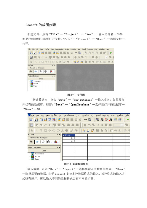 Geosoft的成图步骤