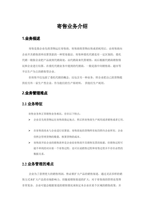 寄售业务介绍
