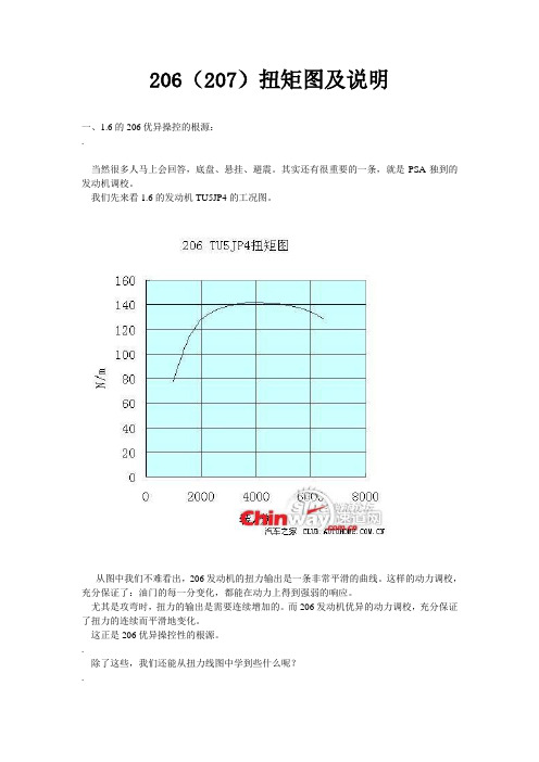 206(207)扭矩图及说明