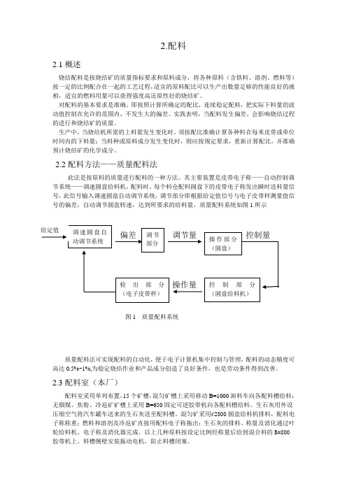 烧结配料