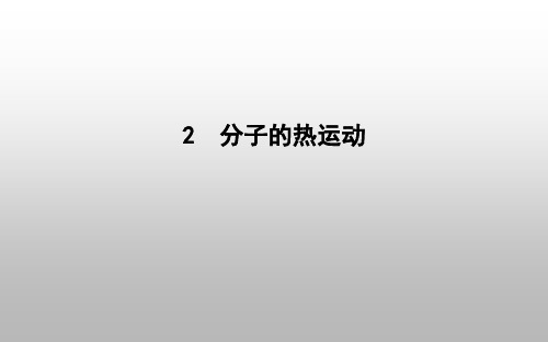 2020版导与练人教版选修3-3 第七章 分子动理论 2 分子的热运动