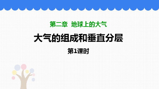 人教版高中地理必修一 (大气的组成和垂直分层) 教学课件(第1课时)