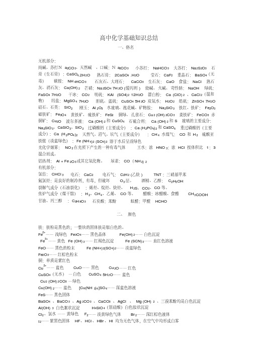 高中化学基础知识,必背-精品.pdf