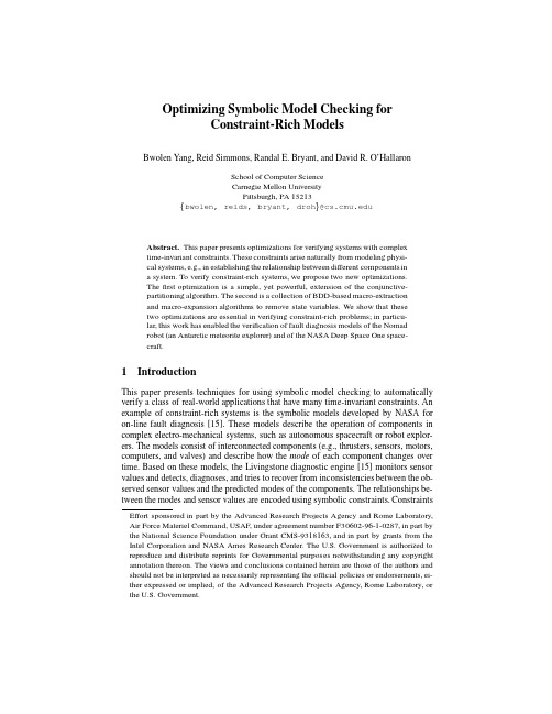 Optimizing Symbolic Model Checking for Constraint-Rich Models