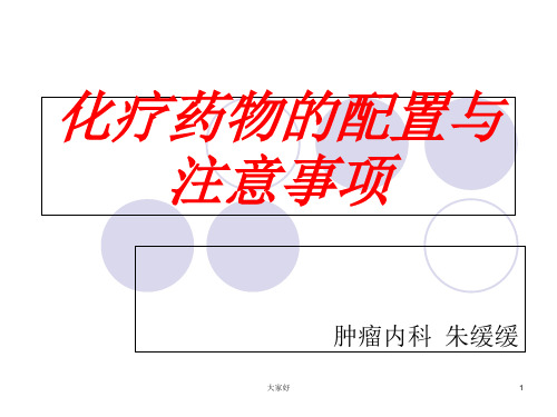 化疗药物配置 PPT