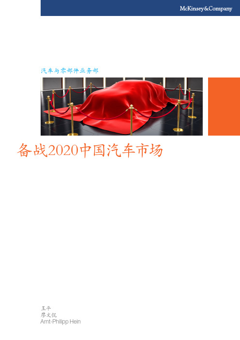 麦肯锡--备战2020中国汽车市场