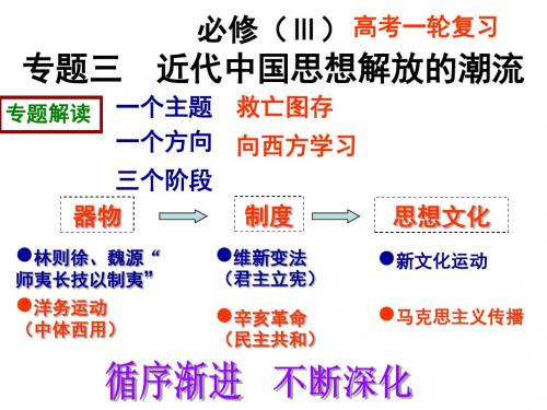 一轮复习专题“顺乎世界之潮流”