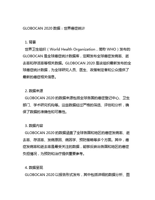 globocan 2020引用格式