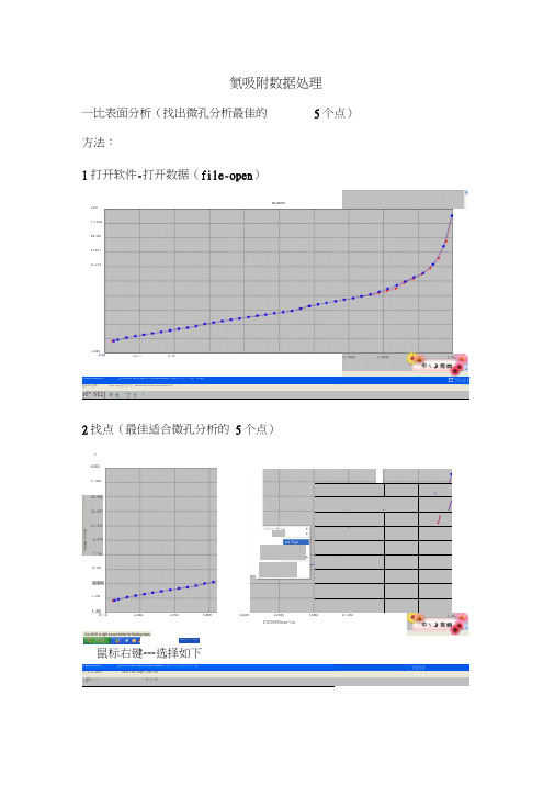 康塔氮吸附数据处理