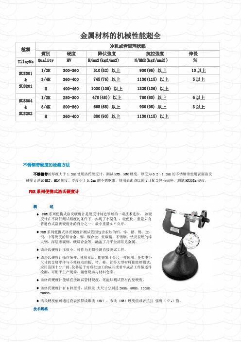 金属材料的机械性能超全