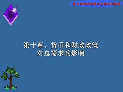 第十章货币和财政政策对总需求的影响