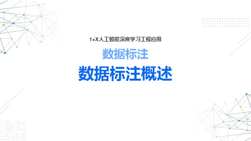 数据标注概述-数据标注在行业中的应用精选全文完整版