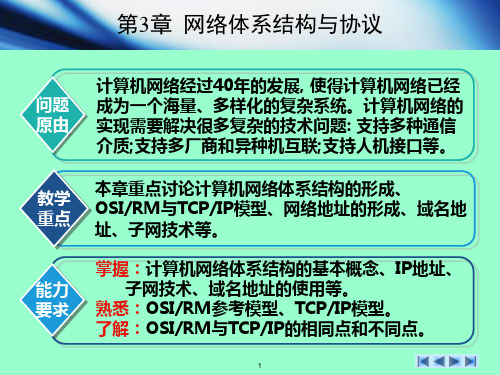 计算机网络基础教程-第3章_网络体系结构与协议