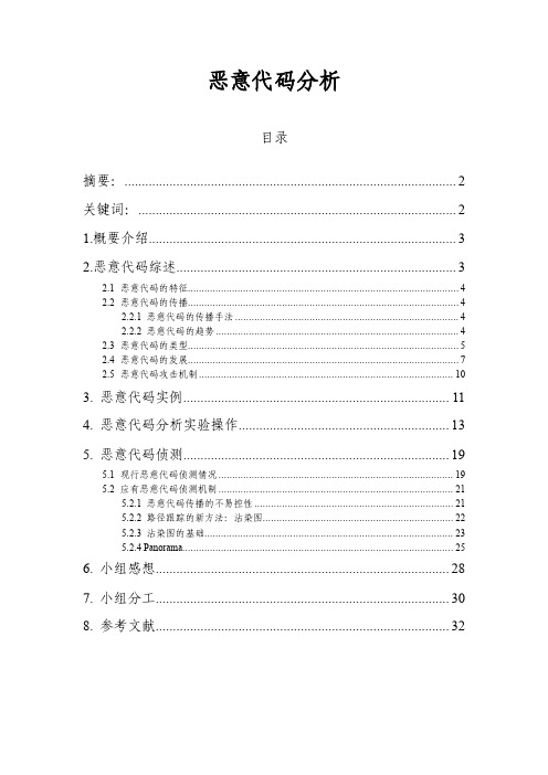 计算机专业论文：恶意代码分析